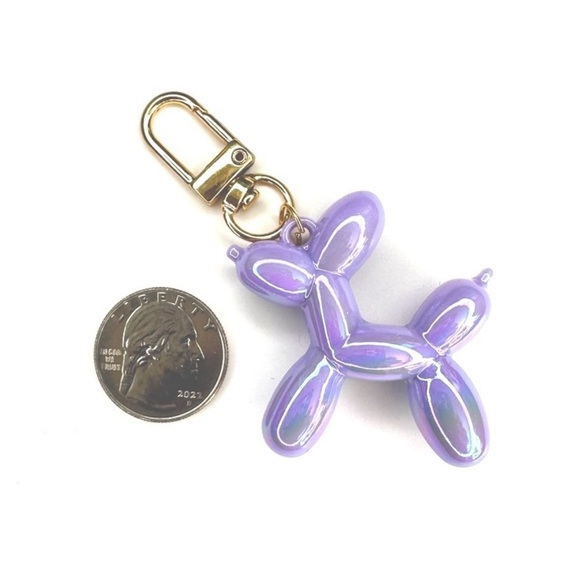 Balloon dog charms keychains NEW 1.75” length & width VARIETY OF COLORS - Picture 5 of 6